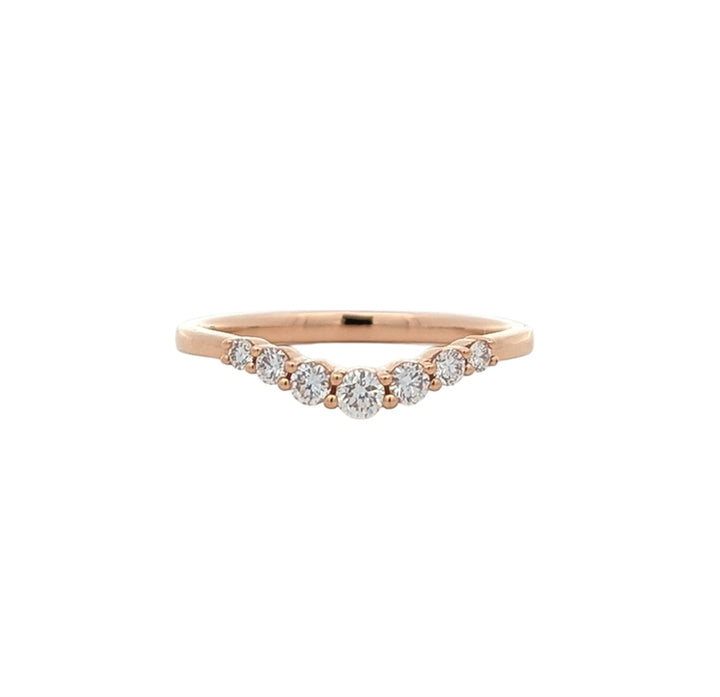 14KT Rose Gold 0.25ctw Diamond Wedding Band