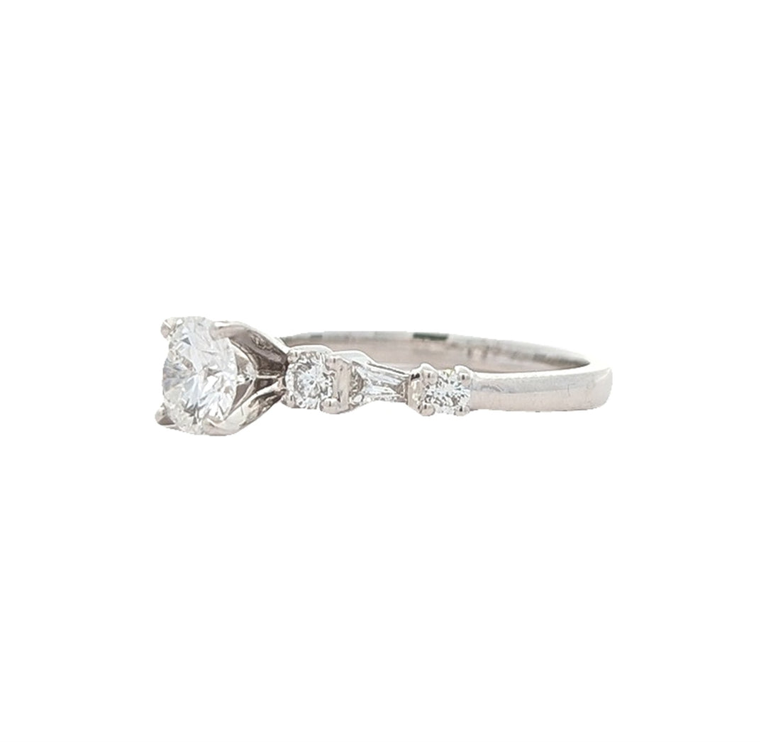 18KT White Gold 1.04ctw Lab Grown Diamond Engagement Ring