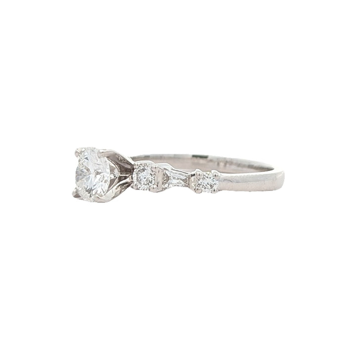 18KT White Gold 1.04ctw Lab Grown Diamond Engagement Ring