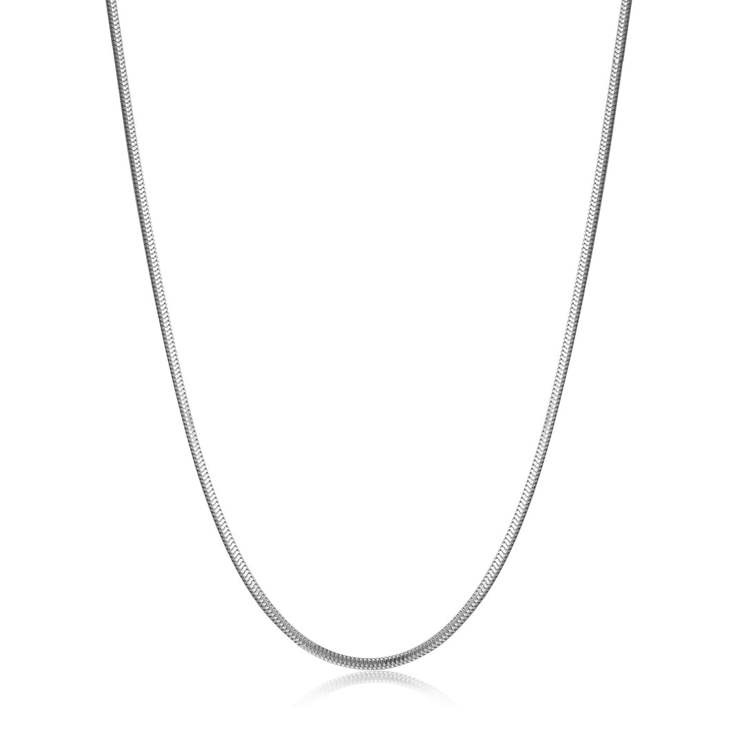 Smooth Operator Silver Snake Chain Necklace