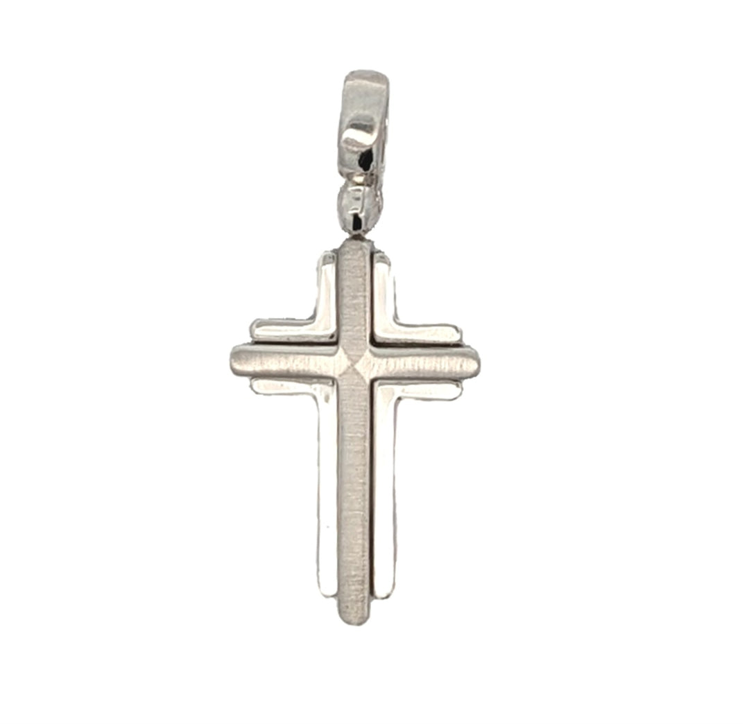 14KT White Gold Cross Pendant