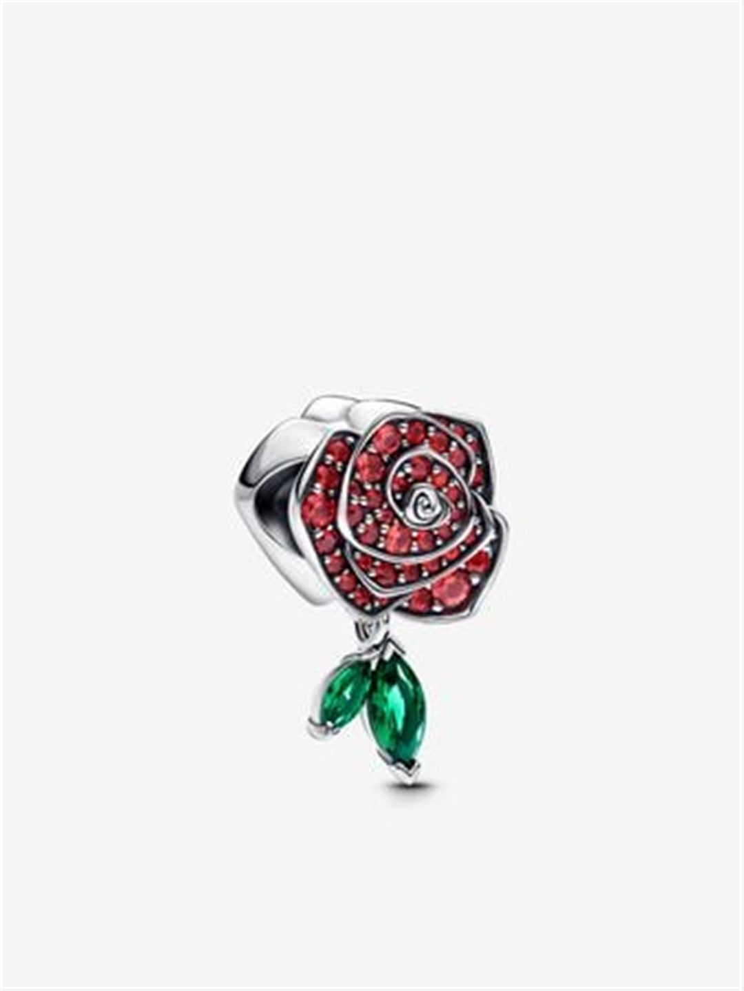 Sparkling Rose in Bloom Charm