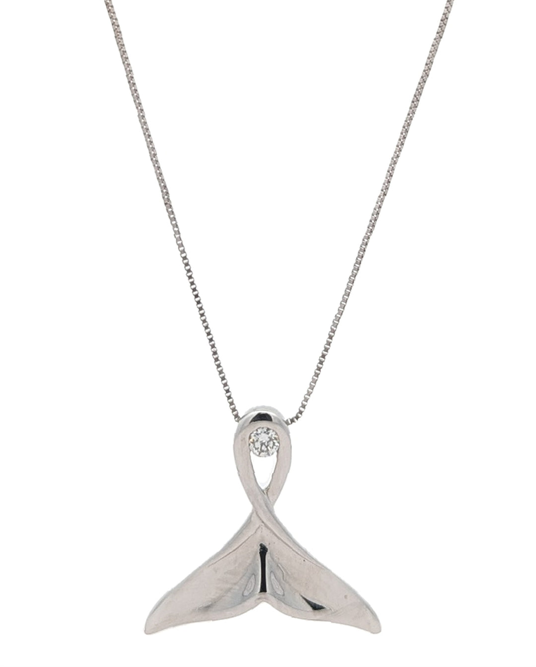 10KT White Gold Diamond Necklace