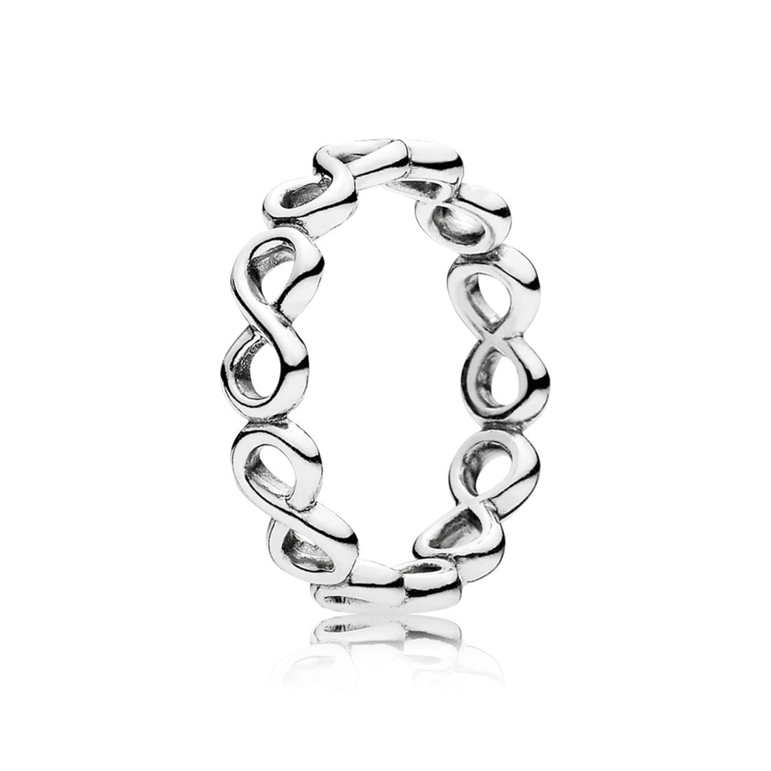 Infinity silver ring