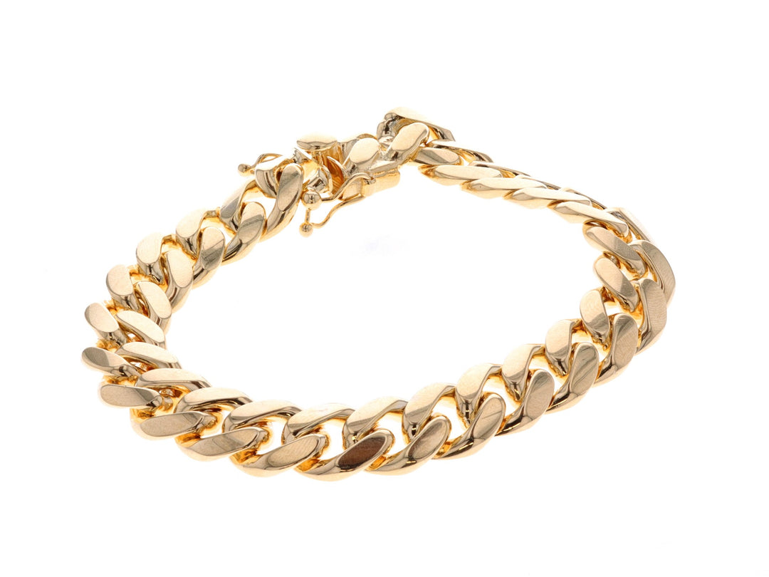 14KT Yellow Gold 8.5" Curb Link Bracelet