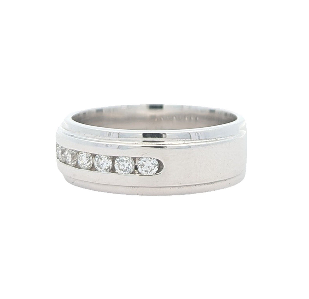 14KT White Gold 0.42ctw Diamond Estate Band