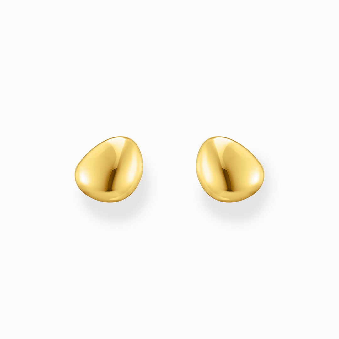 Thomas Sabo 18K Gold Plated Ear Studs In Organic Shape