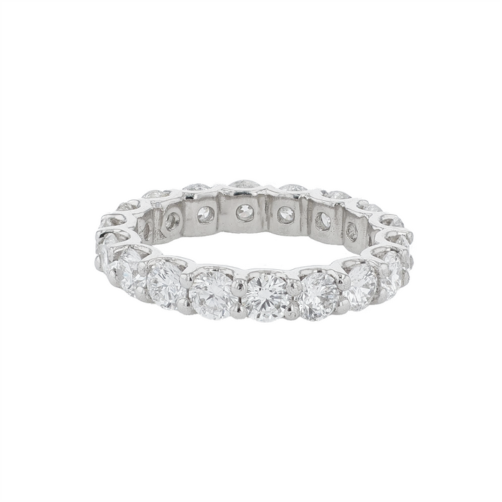 Platinum 3.08ctw Diamond Eternity Band