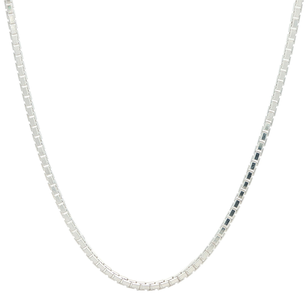 Sterling Silver 1.8mm Diamond Cut 18" Box Chain