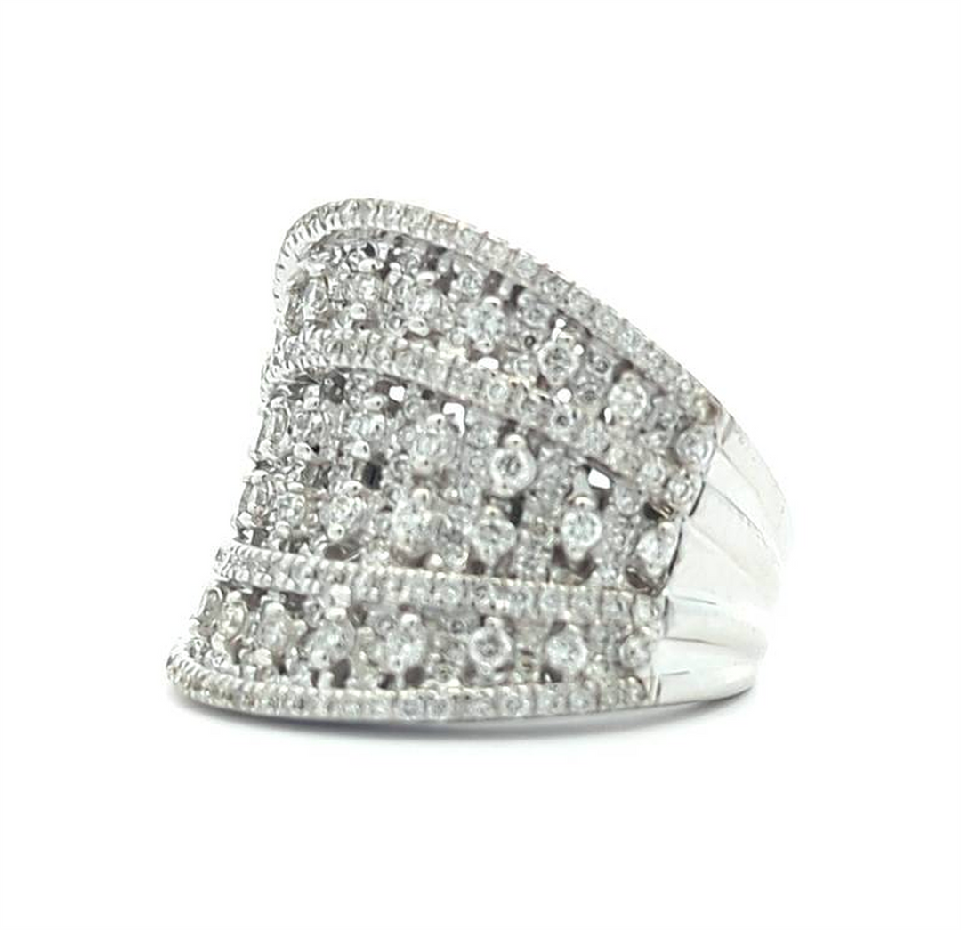18KT White Gold 1.26ctw Diamond Estate Ring