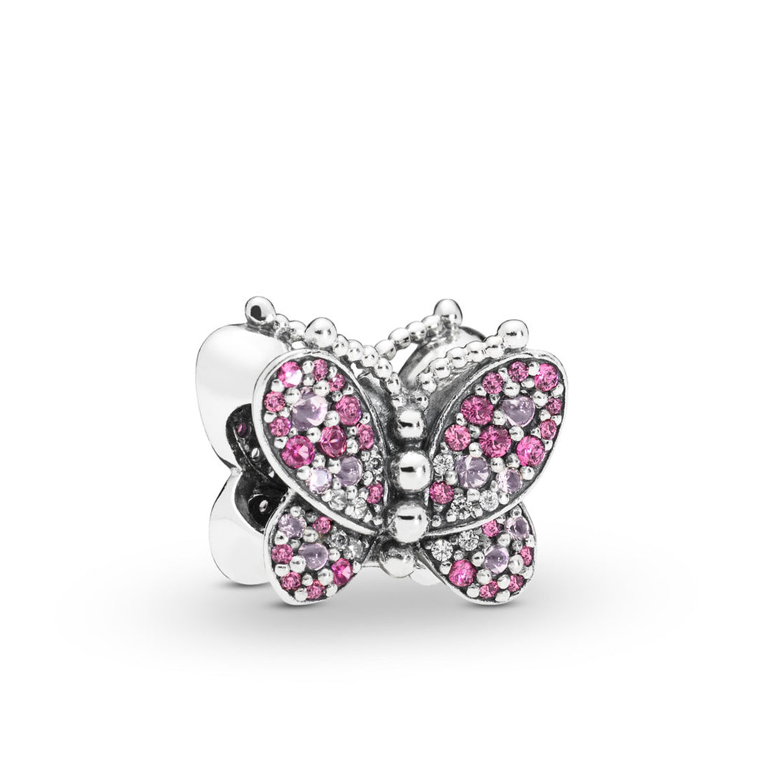 Butterfly charm in sterling silver