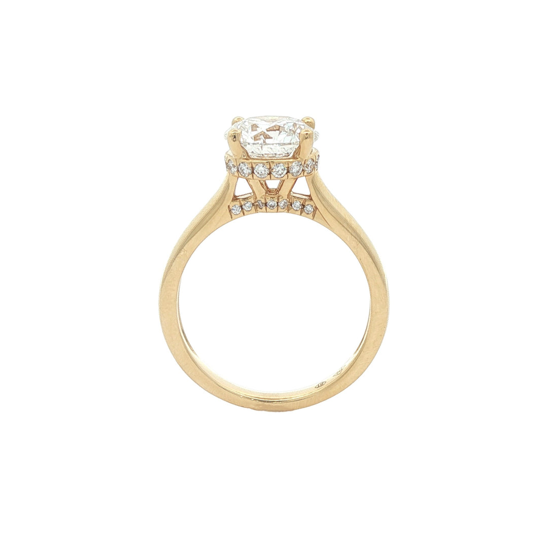 18KT Yellow Gold 2.28ctw Lab Grown Diamond Engagement Ring