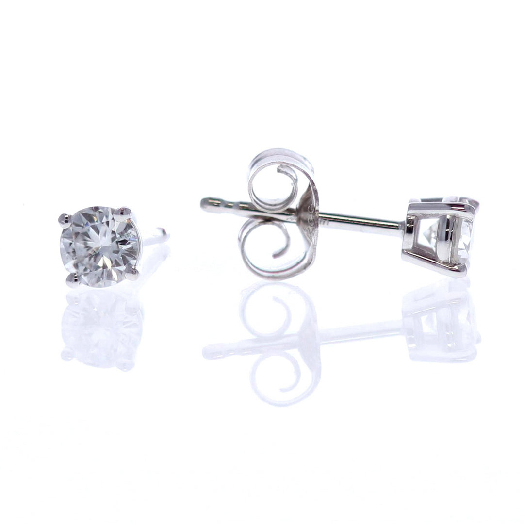 14KT White Gold 0.35ctw Diamond Stud Earrings