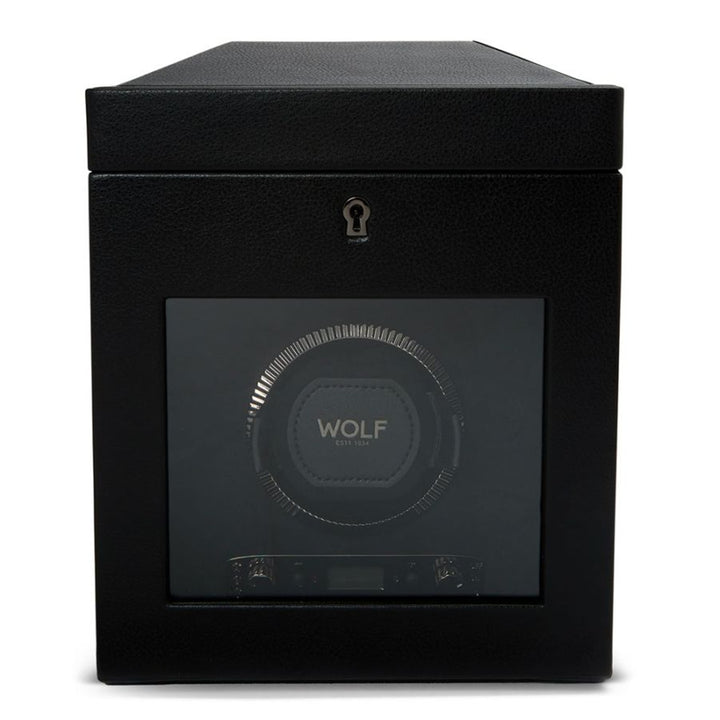 British Racing Single Black Watch Winder with Storage