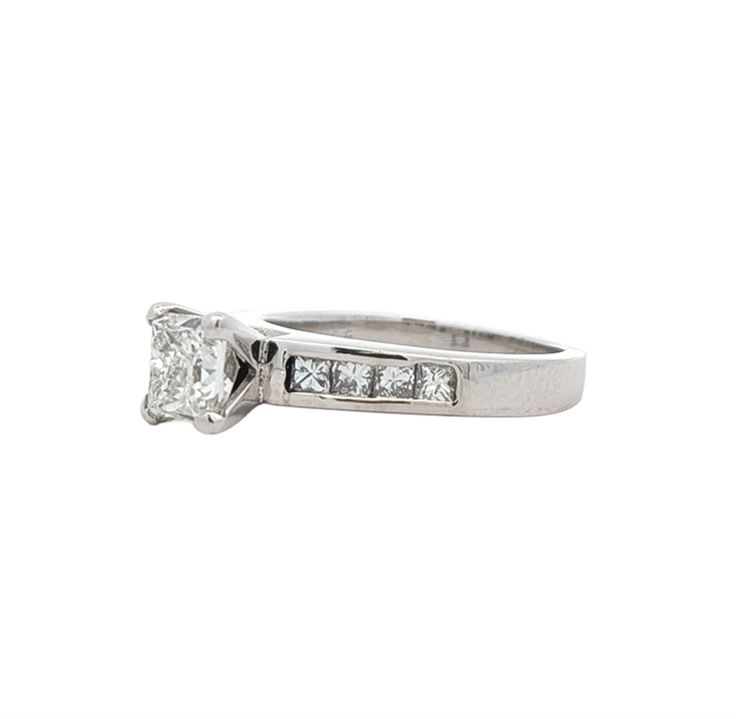 Platinum 1.43ctw Canadian Diamond Engagement Ring