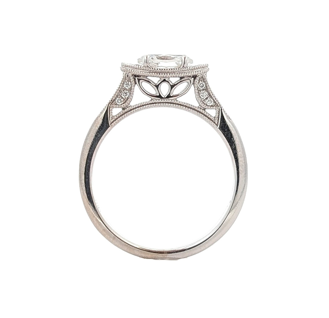 18K White Gold 0.54ctw Diamond Ring