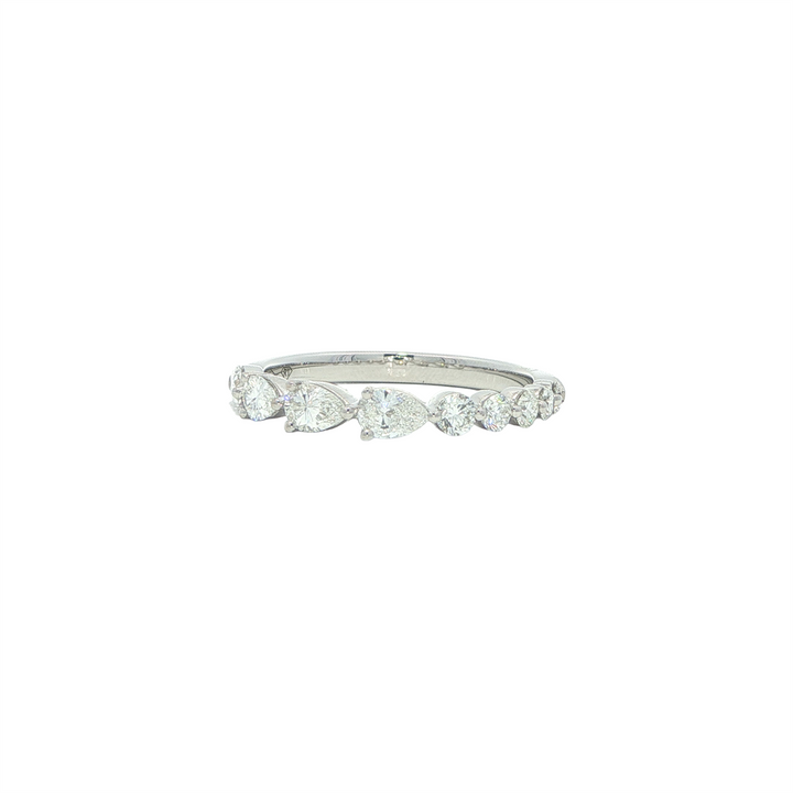 18K White Gold 0.7ctw Diamond Band