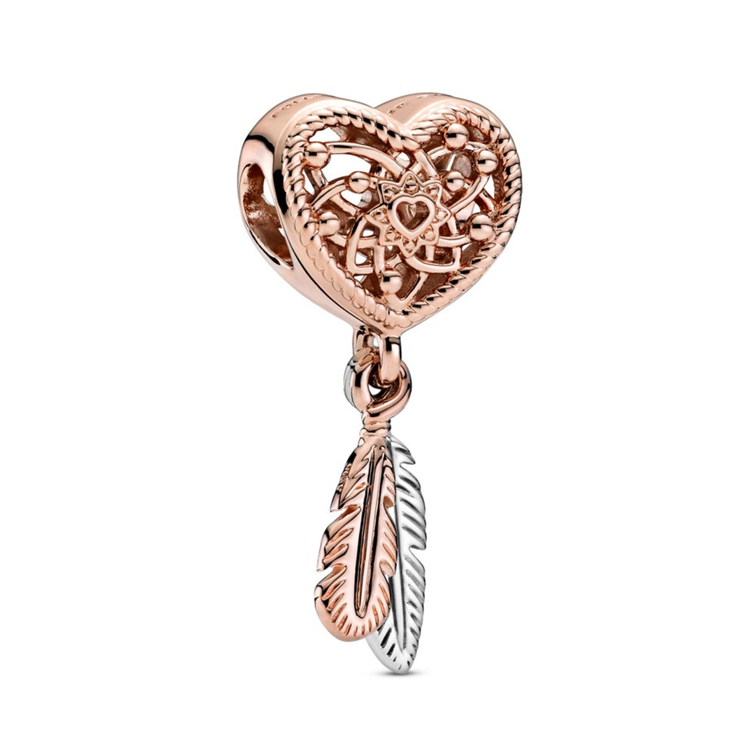 Dreamcatcher Pandora Rose and sterling silver charm