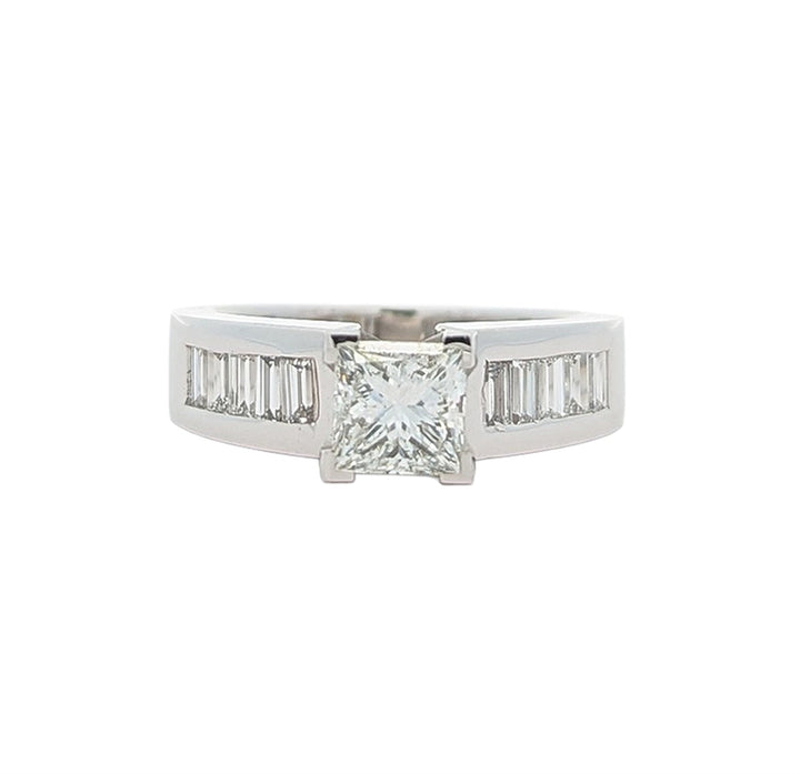 14KT White Gold 1.46ctw Diamond Engagement Ring