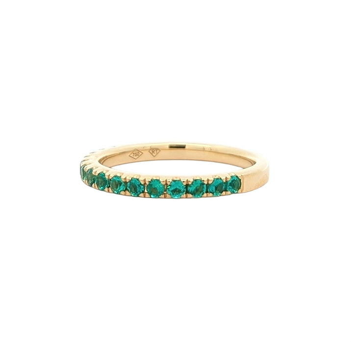 18K Yellow Gold Emerald Ring