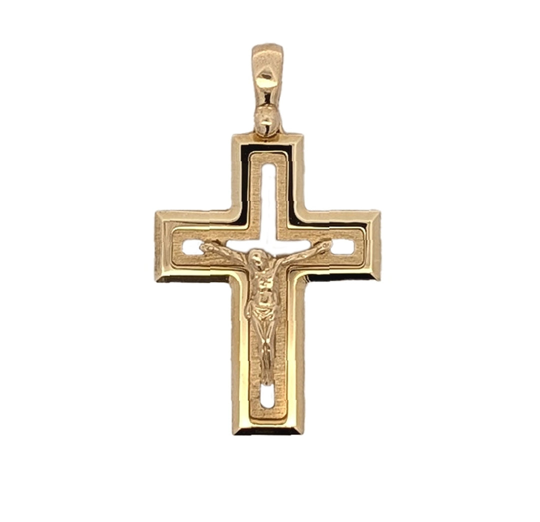 14KT Yellow Gold Crucifix Pendant