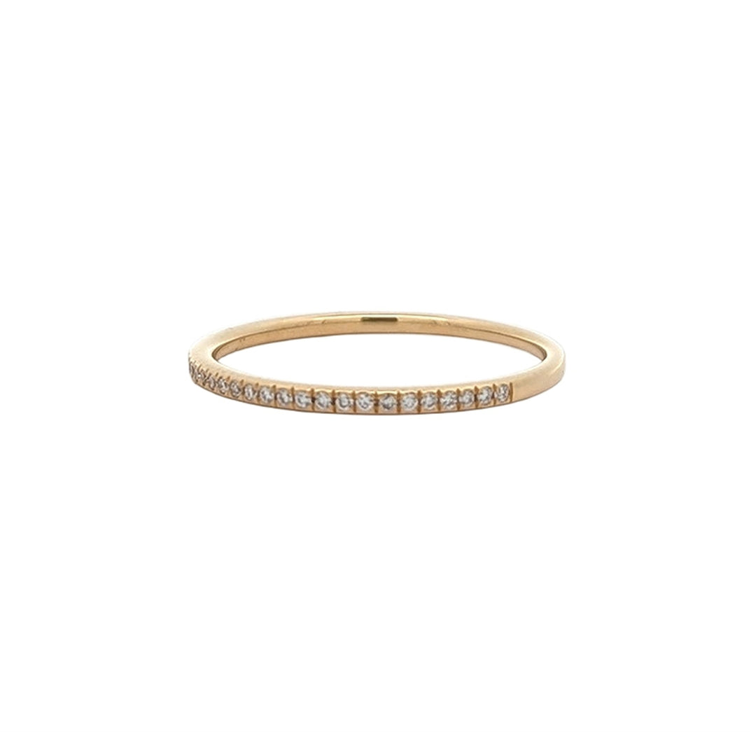 18KT Yellow Gold 0.09ctw Diamond Band