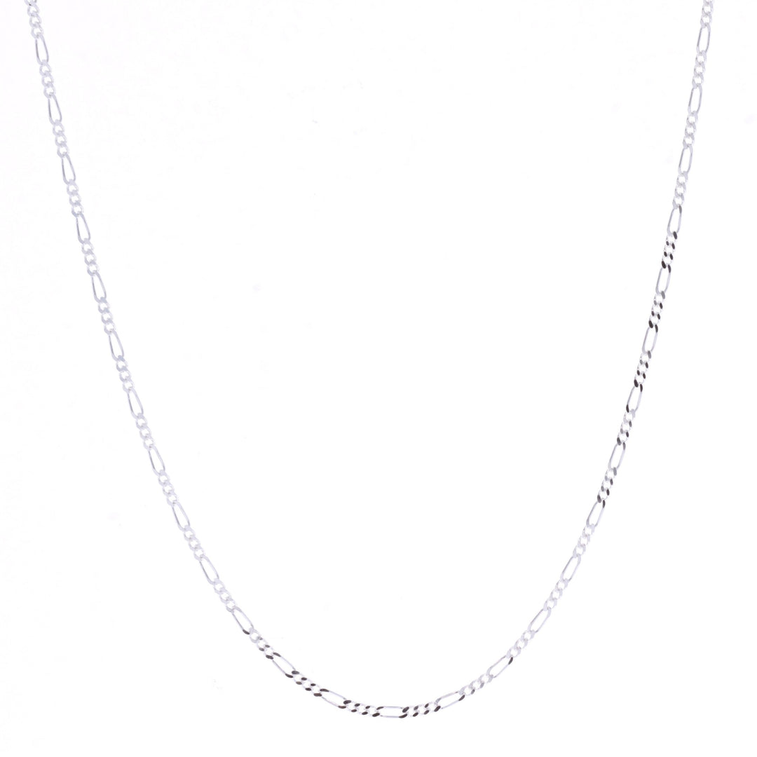 Sterling Silver 3mm Figaro Link Chain 22"