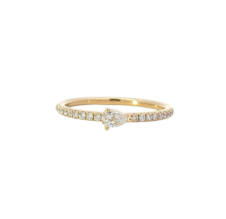 18K Yellow Gold 0.27ctw Diamond Band