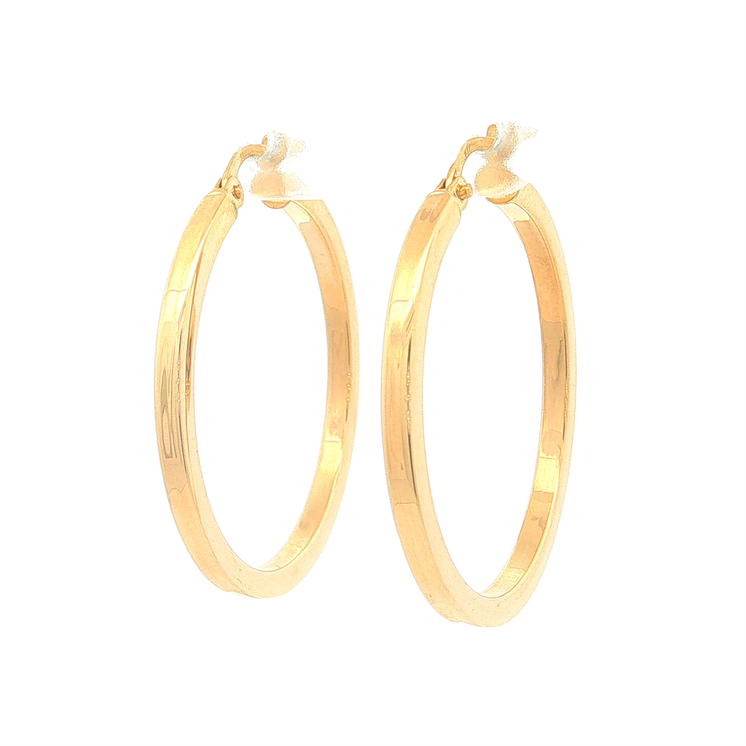 10KT Yellow Gold Hoop Earrings