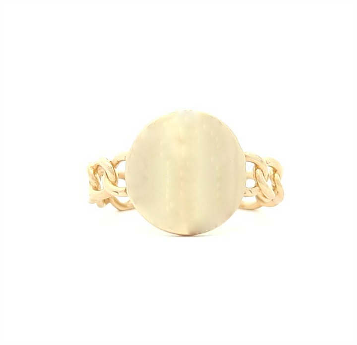 10KT Yellow Gold Signet Fashion Ring