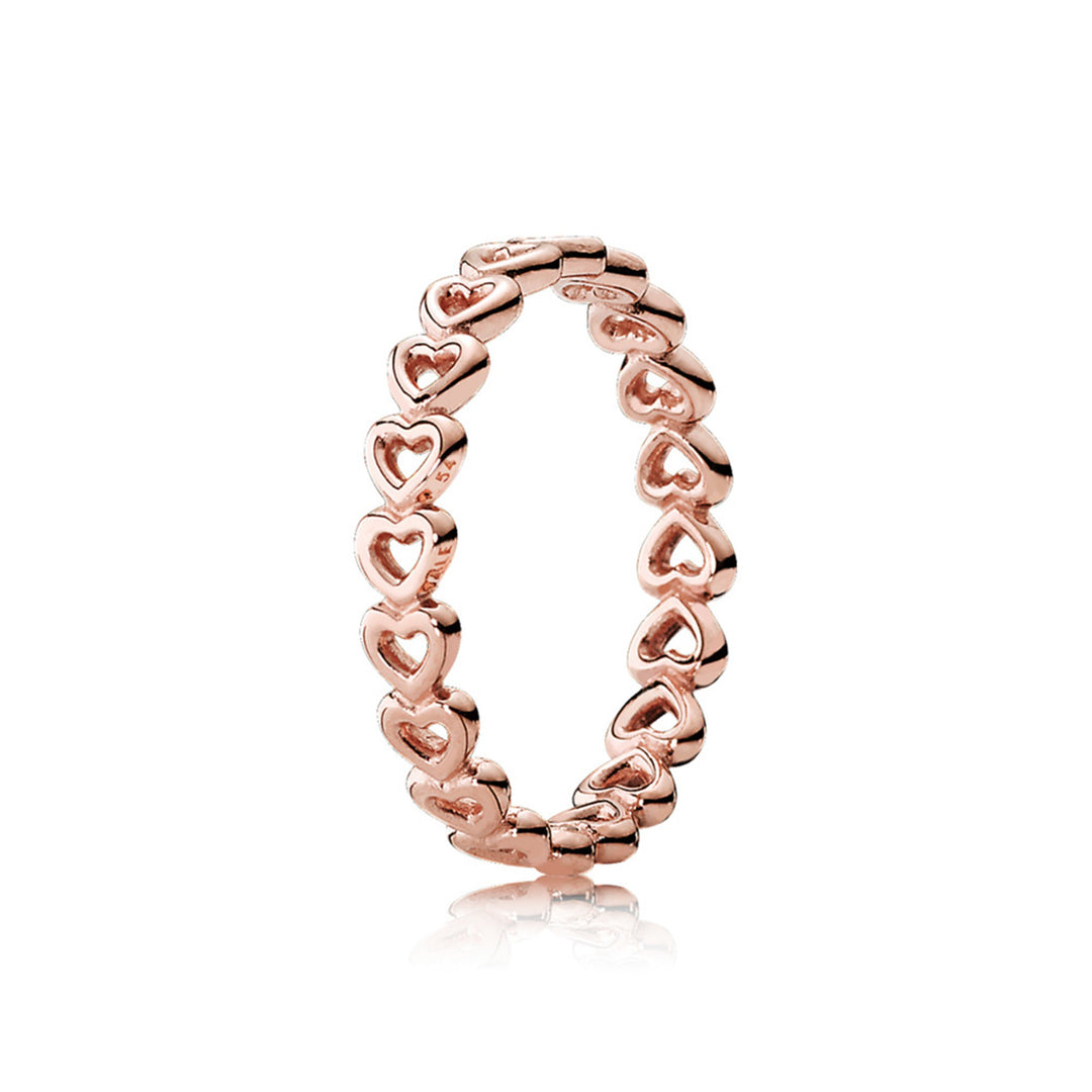 Pandora Rose heart ring