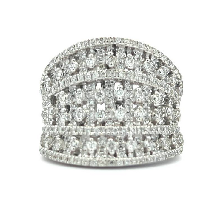 18KT White Gold 1.26ctw Diamond Estate Ring