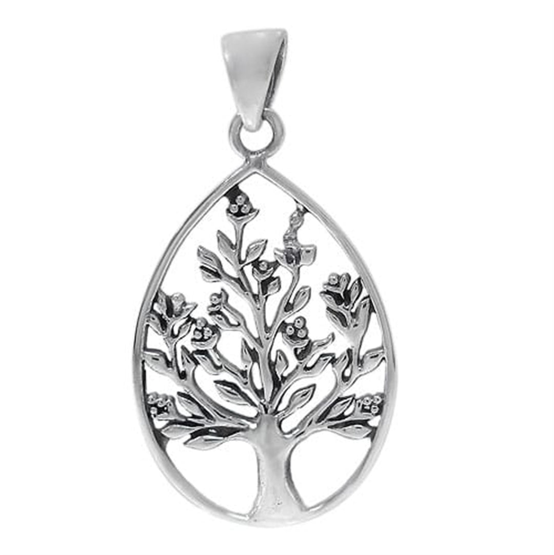 Sterling Silver Smooth Tree of Life Pendant