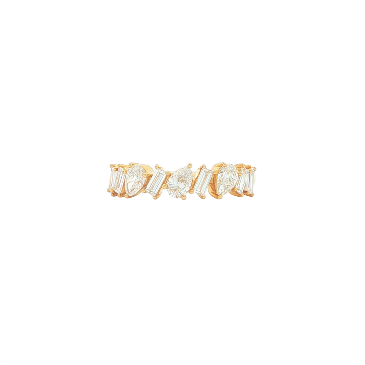 18KT Yellow Gold 0.77 Diamond Band
