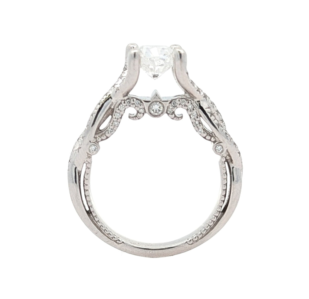 Platinum Canadian 1.01ct Diamond Estate Engagement Ring