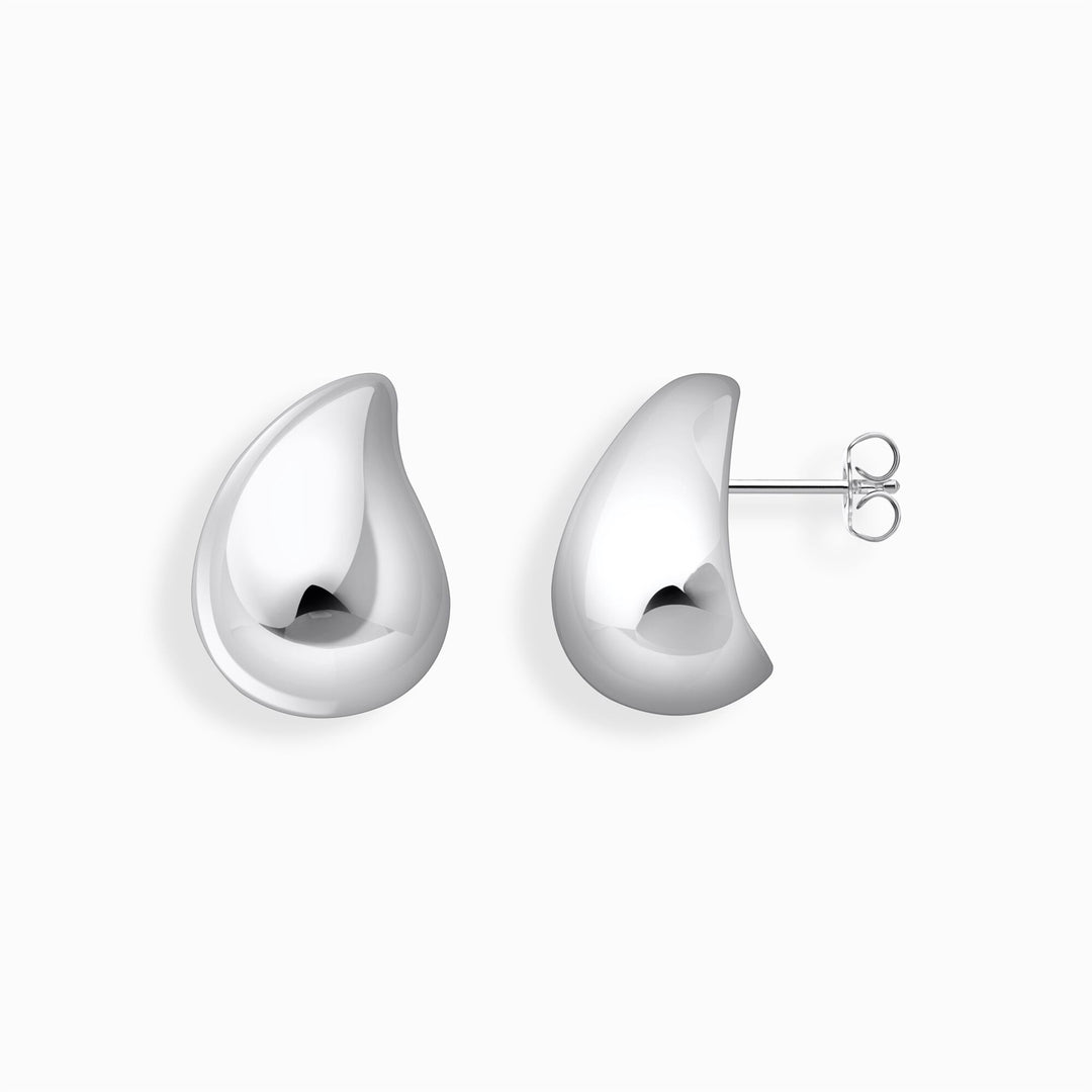 Thomas Sabo Silver Earrings In Organic Drop-Shape