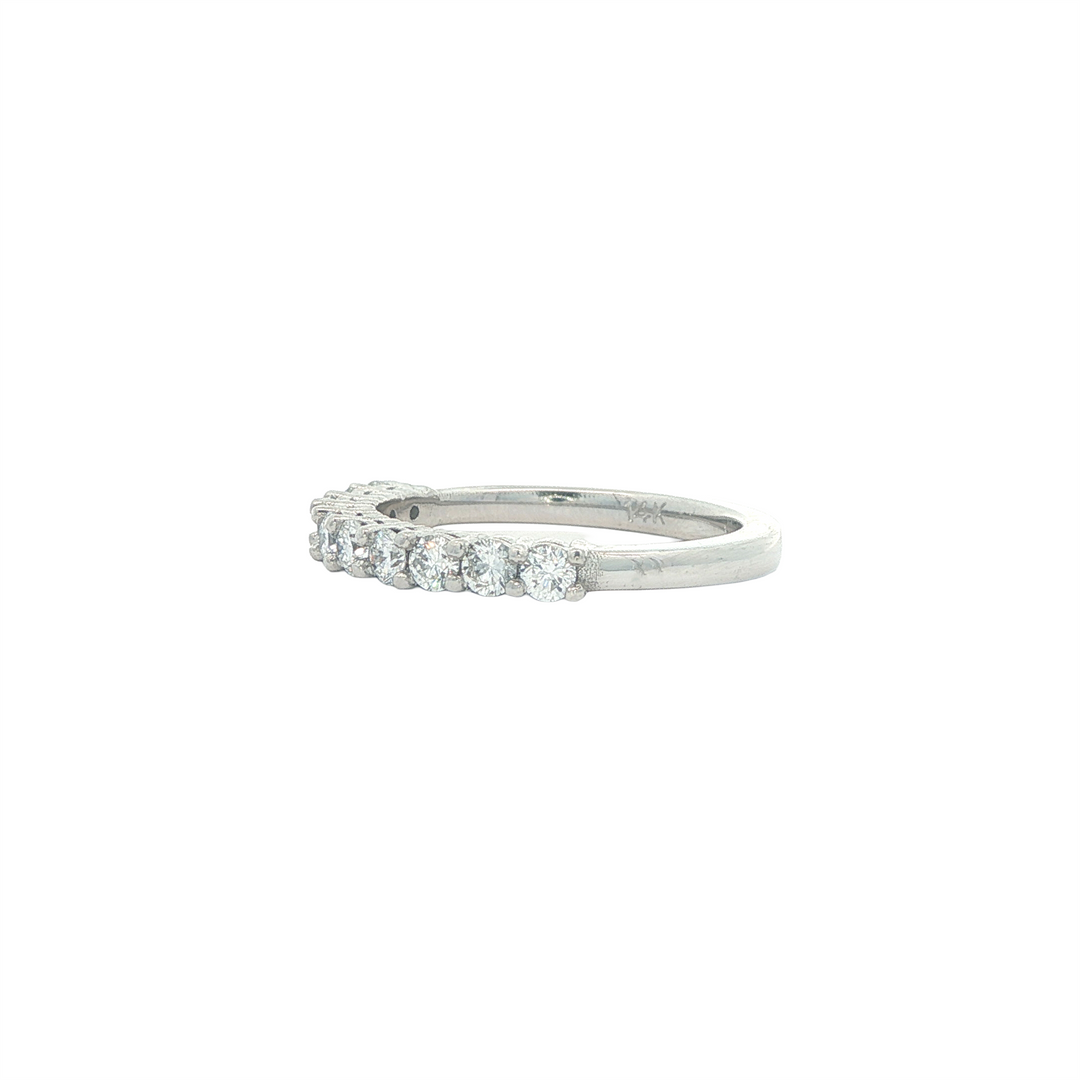 14KT White Gold 0.60ct Diamond Half Anniversay Band