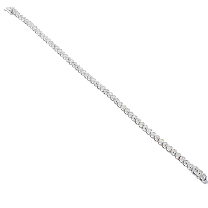 14KT White Gold 3.00ctw Diamond Tennis Bracelet 7.25"