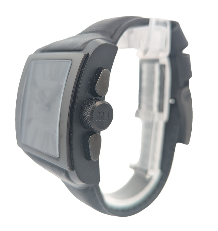 TW STEEL Men's Black Stainless Steel Watch Final Sale