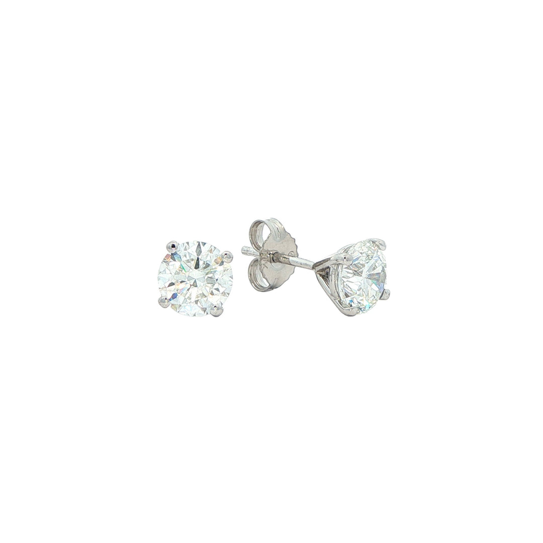 10KT White Gold 2.04ctw Lab Grown Studs