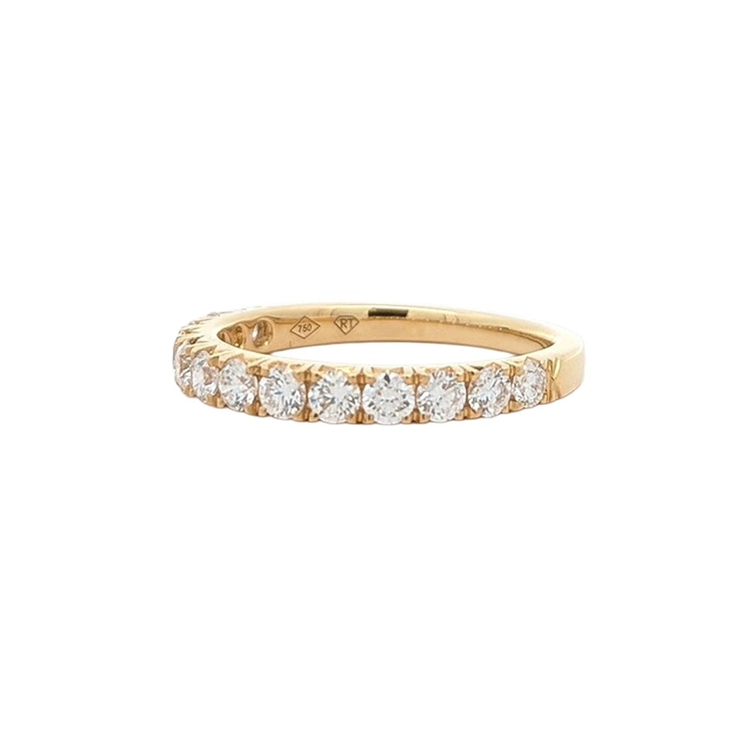 18K Yellow Gold 0.75ctw Diamond Band