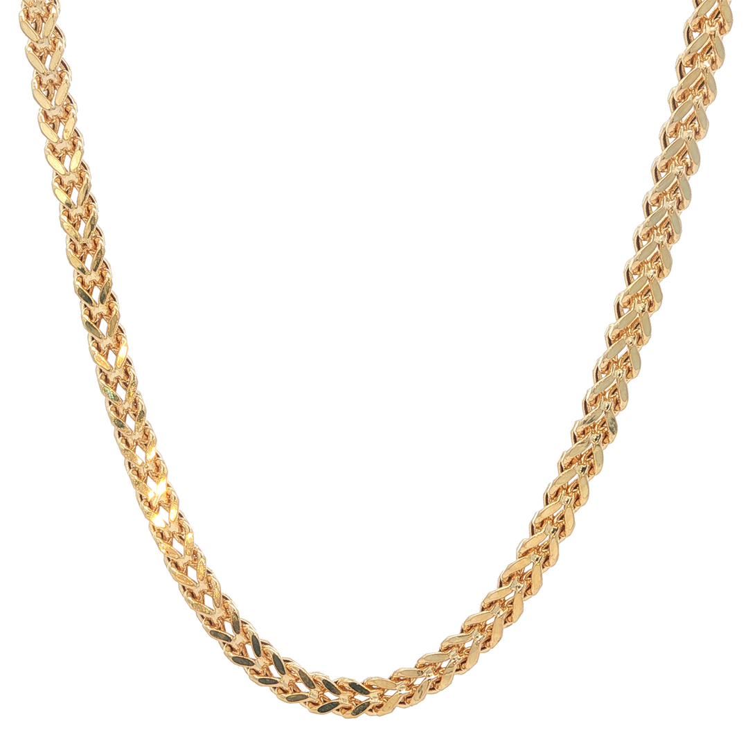 14KT Yellow Gold 24" Franco Link Chain
