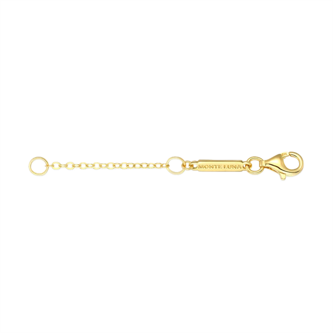 M. by MONTE LUNA Sterling Silver Gold Plated Cable Chain Extender 2"