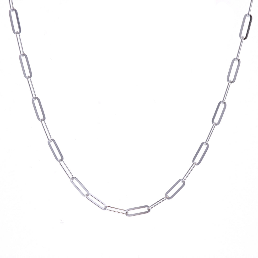 Sterling Silver 18" 4.4mm Paper Clip Chain