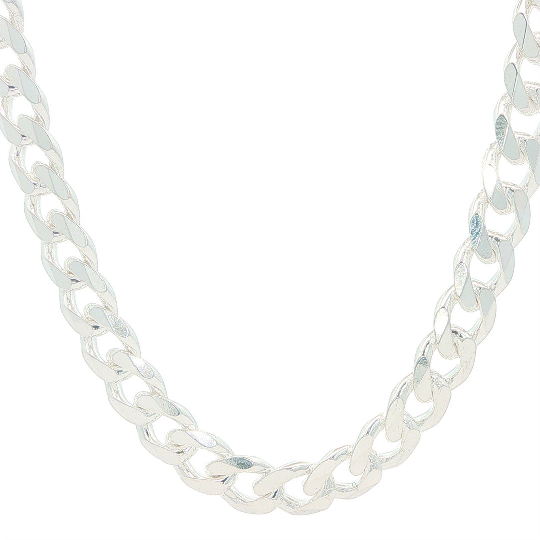 Sterling Silver 6.7mm Curb Chain 20"
