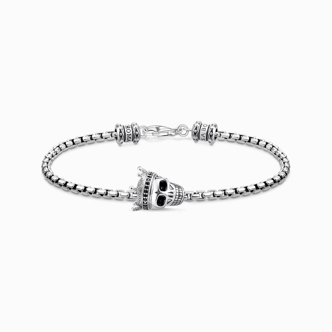Thomas Sabo Sterling Silver Skull Crown Bracelet – Harmony Jewellers