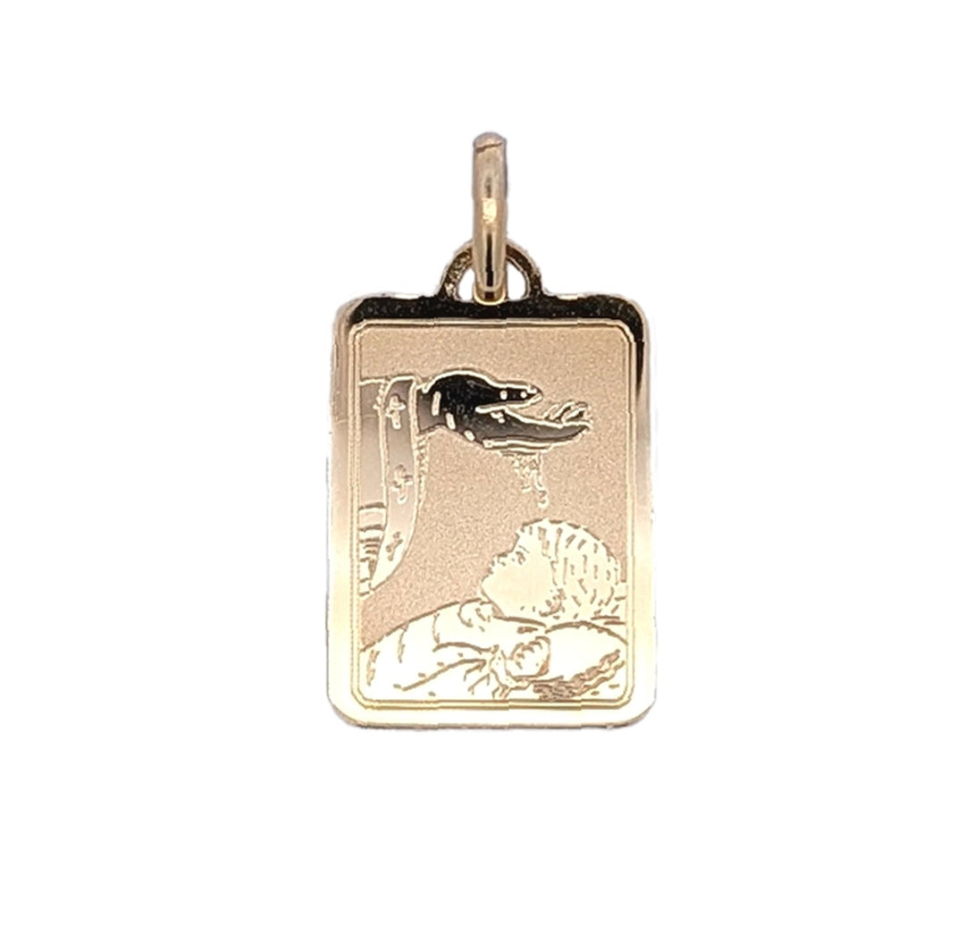 10KT Yellow Gold Baptism Charm