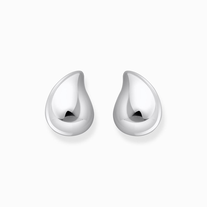 Thomas Sabo Silver Earrings In Organic Drop-Shape
