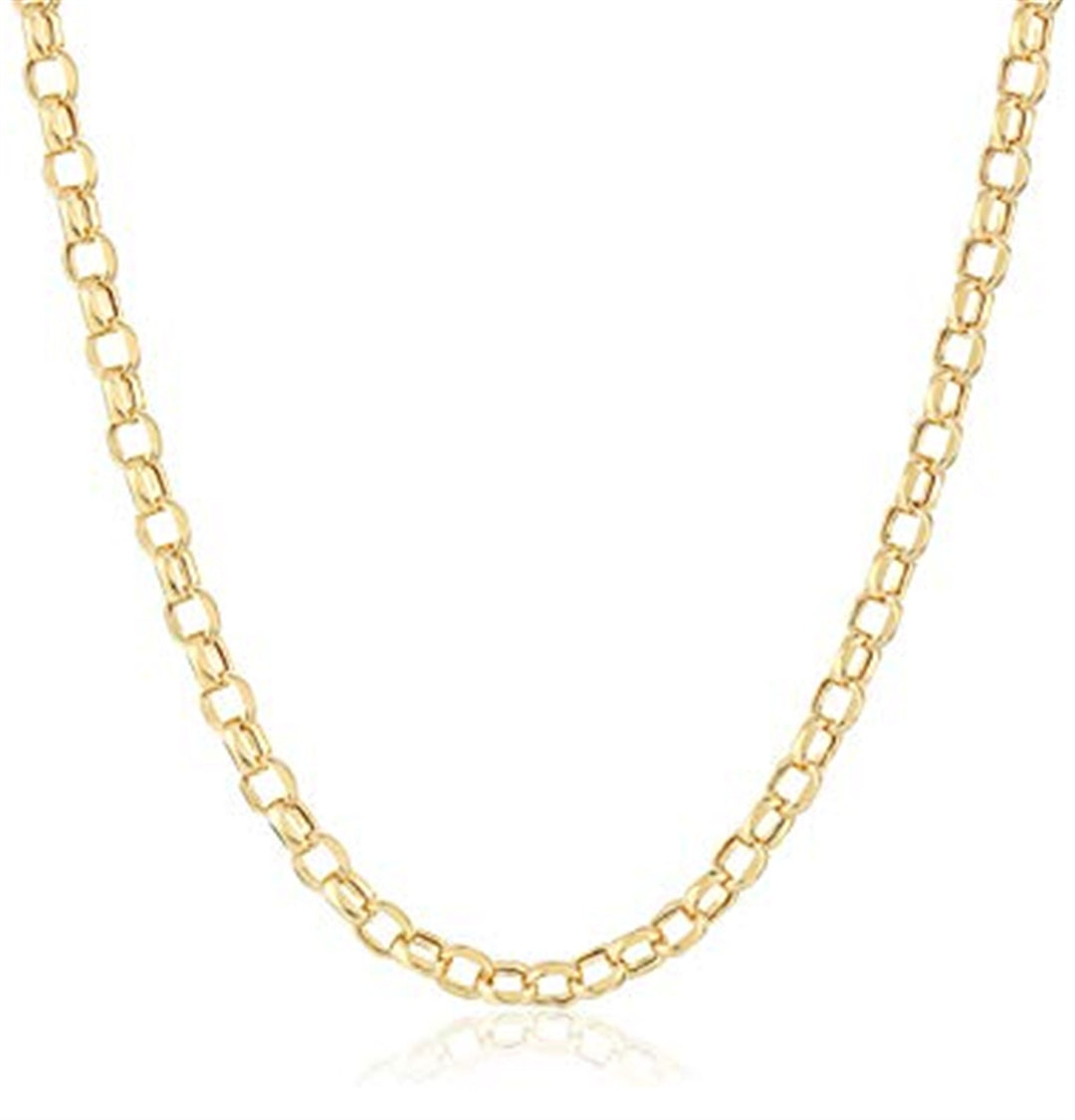 18KT Yellow Gold 25" 5.5mm Rolo Chain