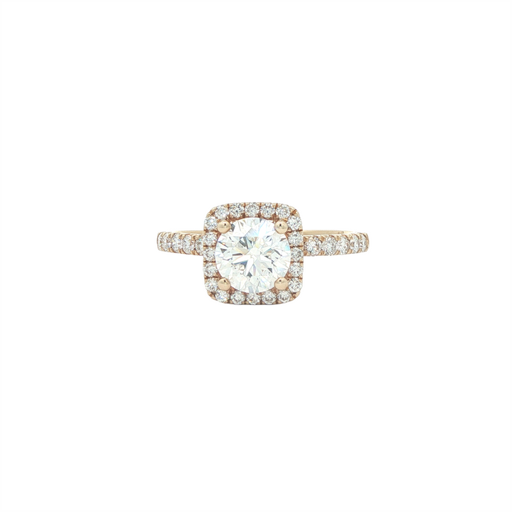 14K Yellow Gold 1.48ctw Diamond Estate Engagement Ring